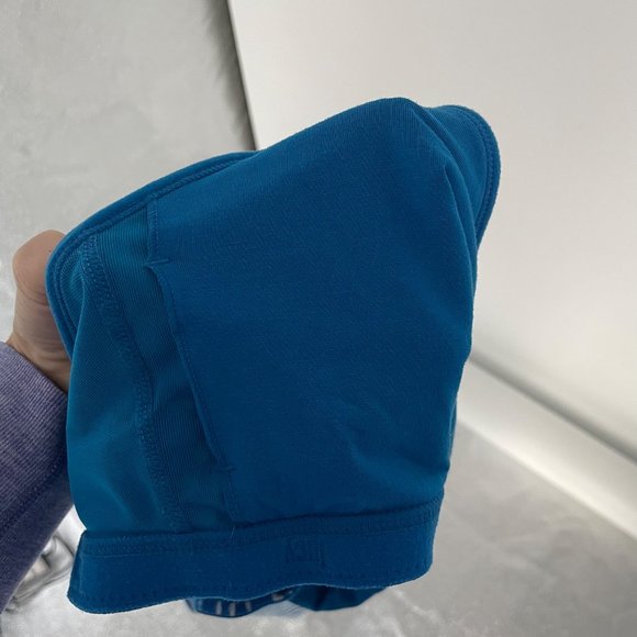 Lucy Activewear Blue Striped Workout Tank Top with Built in Bra Med Women's - Picture 9 of 12